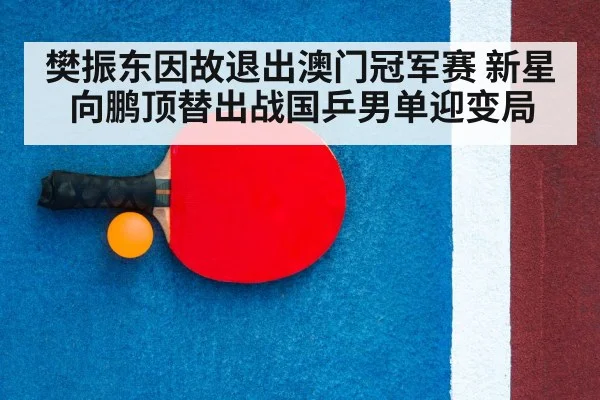 樊振东因故退出澳门冠军赛 新星向鹏顶替出战国乒男单迎变局
